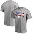 Pittsburgh Steelers Pro Line by Fanatics Branded Banner Wave T-Shirt Heathered Gray