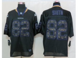 Nike NFL baltimore ravens #82 Torrey Smith black Jerseys[Elite united sideline]