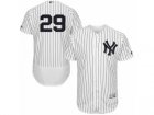 Mens Majestic New York Yankees #29 Tyler Clippard White Navy Flexbase Authentic Collection MLB Jersey