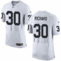 Mens Nike Oakland Raiders #30 Jalen Richard Elite White NFL Jersey