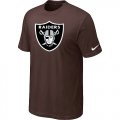 Oakland Raiders Sideline Legend Authentic Logo T-Shirt Brown