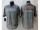 Nike Miami Dolphins #11 Wallace Grey Jerseys(Vapor Elite)