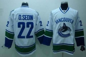 nhl vancouver canucks #22 d.sedin white