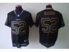 Nike NFL baltimore ravens #52 Ray r.lewis black lights out jerseys(Elite)