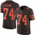 Mens Nike Cleveland Browns #74 Cameron Erving Limited Brown Rush NFL Jersey