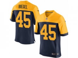 Mens Nike Green Bay Packers #45 Vince Biegel Elite Navy Blue Alternate NFL Jersey