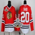 nhl jerseys chicago blackhawks #20 saad red[2013 stanley cup champions]