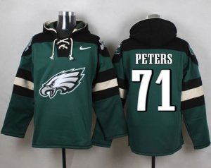 Nike Philadelphia Eagles #71 Jason Peters Green Player Pullover Hoodie