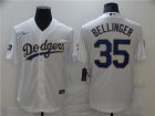 Dodgers #35 Cody Bellinger White Nike 2021 Gold Program Cool Base Jersey