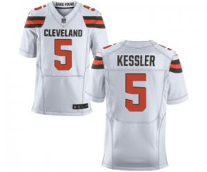 Men\'s Nike Cleveland Browns #5 Cody Kessler Elite White NFL Jersey