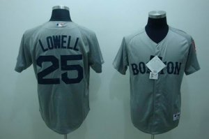 mlb boston red sox #25 lowell grey(2009 style)