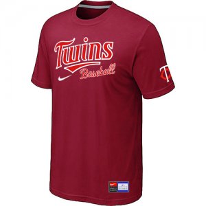 Minnesota Twins Red Nike Short Sleeve Practice T-Shirt