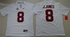 Alabama Crimson Tide 8 Julio Jones White College Football Jersey