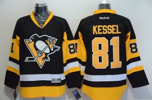 NHL Pittsburgh Penguins #81 Phil Kessel black Stitched jerseys