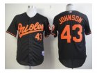 mlb jerseys baltimore orioles #43 johnson black