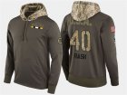 Nike Bruins 40 Tuukka Rask Olive Salute To Service Pullover Hoodie