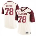 Oklahoma Sooners #78 Orlando Brown White 47 Game Winning Streak College Football Jersey