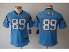 Nike Women Carolina Panthers #89 Steve Smith Blue Jerseys