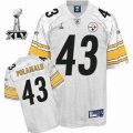 Pittsburgh Steelers #43 Troy Polamalu 2011 Super Bowl XLV White