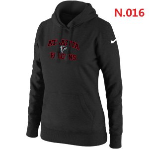 Women Atlanta Falcons Logo Pullover Hoodie-1