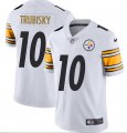 Nike Steelers #10 Mitchell Trubisky White Vapor Limited Jersey