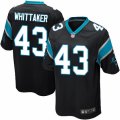 Mens Nike Carolina Panthers #43 Fozzy Whittaker Game Black Team Color NFL Jersey