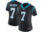 Women Nike Carolina Panthers #7 Harrison Butker Vapor Untouchable Limited Black Team Color NFL Jersey