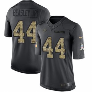 Mens Nike Atlanta Falcons #44 Vic Beasley Limited Black 2016 Salute to Service NFL Jersey