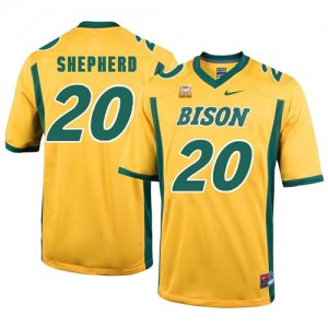 North Dakota State Bison 20 Darrius Shepherd Gold College Football Jersey