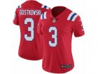 Women Nike New England Patriots #3 Stephen Gostkowski Limited Red Alternate NFL Jersey