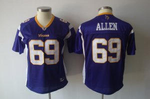 women nfl minnesota vikings #69 allen purple[2011]