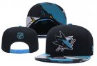 Sharks Team Logo Black Adjustable Hat YD