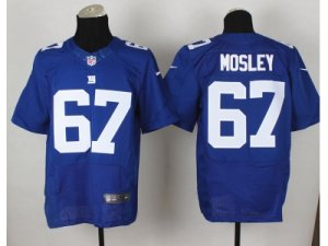 Nike New York Giants #67 Brandon Mosley blue Jerseys(Elite)