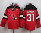 Nike Arizona Cardinals #31 David Johnson Red Player Pullover Hoodie