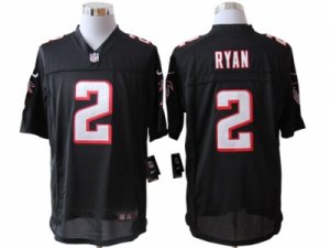 Nike NFL Atlanta Falcons #2 Matt Ryan Black Jerseys(Limited)