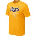 Nike MLB Tampa Bay Rays 2014 Home Practice T-Shirt - Yellow