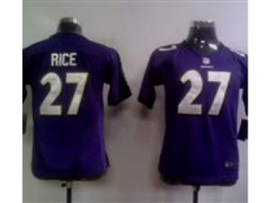 Nike NFL Youth Baltimore Ravens #27 Ray Rice Purple