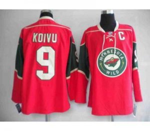 nhl minnesota wild #9 koivu red