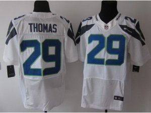 Nike NFL Seattle Seahawks #29 Earl Thomas White Jerseys(Elite)