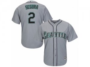 Youth Majestic Seattle Mariners #2 Jean Segura Authentic Grey Road Cool Base MLB Jersey