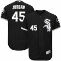 Men's Majestic Chicago White Sox #45 Michael Jordan Black Flexbase Authentic Collection MLB Jersey