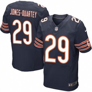 Mens Nike Chicago Bears #29 Harold Jones-Quartey Elite Navy Blue Team Color NFL Jersey