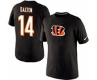 Nike Cincinnati Bengals Andy Dalton Name & Number T-Shirt Black