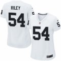 Women's Nike Oakland Raiders #54 Perry Riley Limited White NFL Jersey