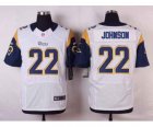 Nike NFL st. louis rams #22 johnson white jerseys[Elite]