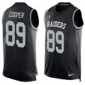 Nike Oakland Raiders #89 Amari Cooper Black Team Color Men Stitched NFL Limited Tank Top Jersey