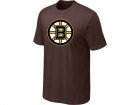 NHL Boston Bruins Big & Tall Logo Brown T-Shirt