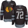 Mens Chicago Blackhawks #72 Artemi Panarin Black 1917-2017 100th Anniversary Stitched NHL Jersey