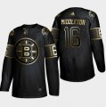 Bruins #16 Rick Middleton Black Gold Adidas Jersey