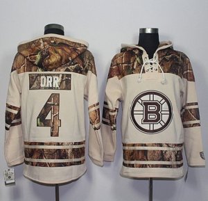 Mens Boston Bruins #4 Bobby Orr Cream Camo Stitched NHL Jersey